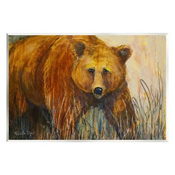 Stupell Home Decor Bear Wildlife Plaque Wall Art