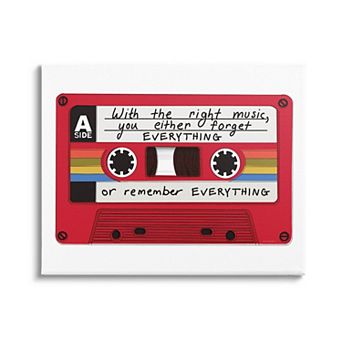 Stupell Home Decor The Right Music Cassette Canvas Wall Art