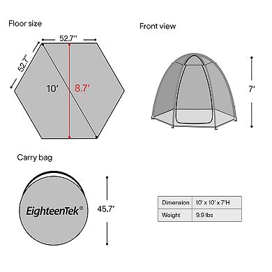 Alavantor Pop Up Screen Room Camping Canopy Gazebo