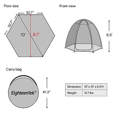 Alavantor Pop Up Bubble Canopy Cold Weather Tent