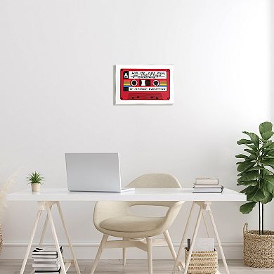 Stupell Home Decor The Right Music Cassette Plaque Wall Art
