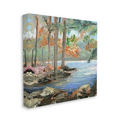 Stupell Home Decor Woodland Creek Canvas Wall Art