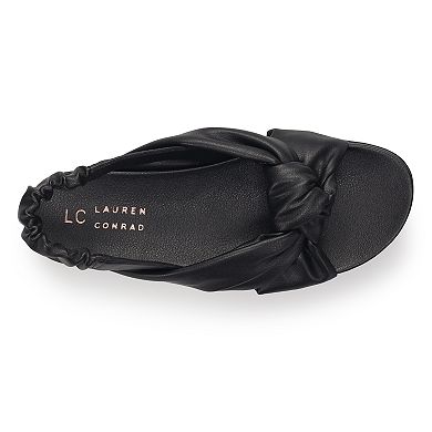LC Lauren Conrad Sumana Women's Bow Slide Slingback Sandals