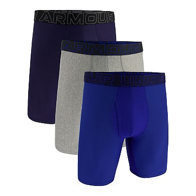 Men's Under Armour 3-pack Performance Tech 9-in. Long Leg Boxer Briefs