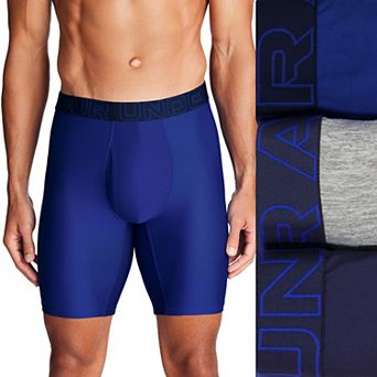 Men's Under Armour 3-pack Performance Tech 9 in Long Leg Boxer Briefs