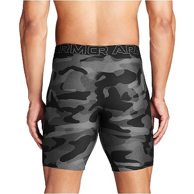 Men's Under Armour 3-pack Performance Tech Printed 9-in. Long Leg Boxer Briefs