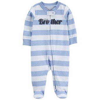 Baby Boy Carter's Little Brother 2-Way Zip Cotton Sleep & Play