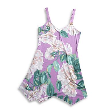 Long Sleeve Floral Pattern Chemise main image 1