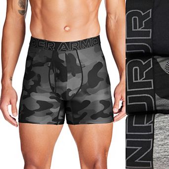 Men's Under Armour 3-pack Performance Tech Printed 6 in Boxer Briefs