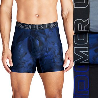Men's Under Armour 3-pack Performance Tech Printed 6 in Boxer Briefs