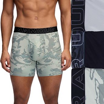 Men's Under Armour 3-pack Performance Tech Printed 6 in Boxer Briefs