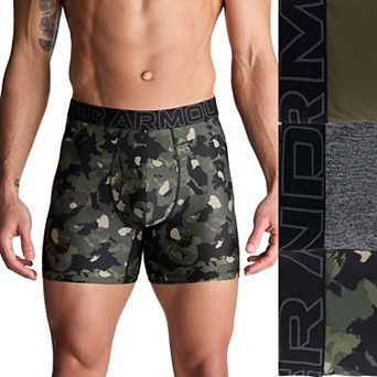 Men's Under Armour 3-pack Performance Tech Printed 6 in Boxer Briefs