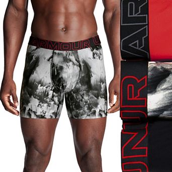 Men's Under Armour 3-pack Performance Tech Printed 6 in Boxer Briefs