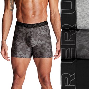 Men's Under Armour 3-pack Performance Tech Printed 6 in Boxer Briefs
