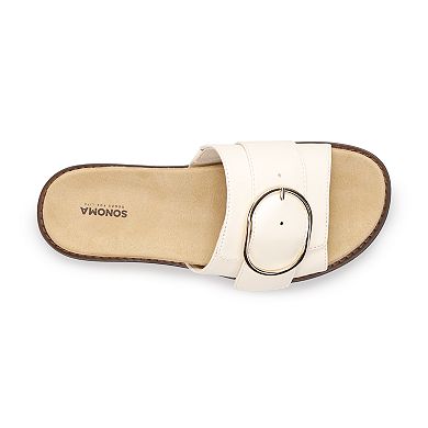 Sonoma Goods For Life® Pline Women's Round Buckle Slide Sandals