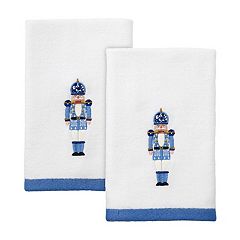 Georgiabags 100% Cotton Velour Fingertip Towel Set (3 Pack), Cotton, Super Soft 11 x 18 Small Hand Towels, Extra-Absorbent Finger Tip Towels for Bathr