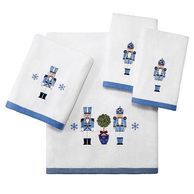 Avanti Nutcracker Trellis Fingertip Towel 2-piece Set