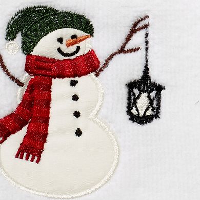 Avanti Snowman Park Fingertip Towel 2-piece Set