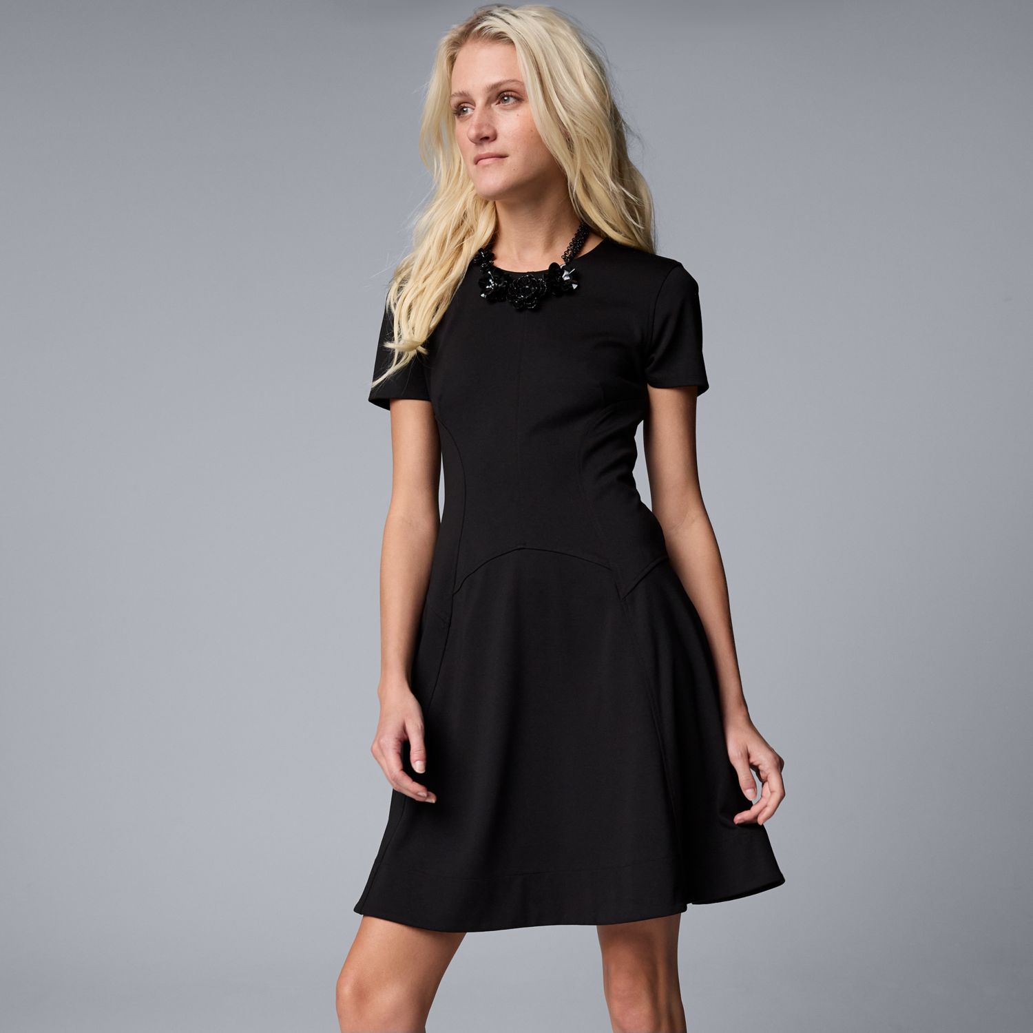 Vera Wang Fit and Flare Dress