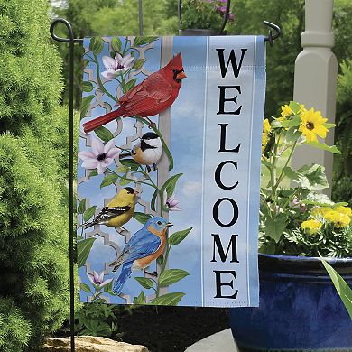 Carson Cardinal Welcome Garden Flag
