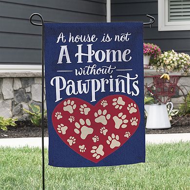 Carson Paw Prints Home Garden Flag