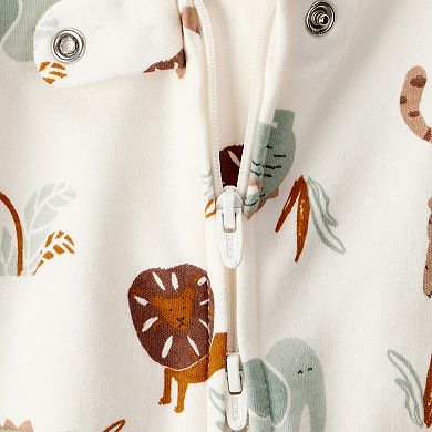 Baby Boy Carter's Animal Print 2-Way Zip Cotton Sleep & Play