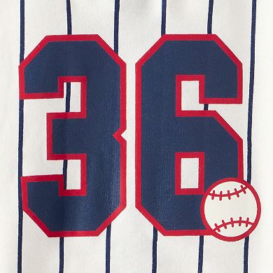 Baby Boy Carter's Baseball Snap-Up Cotton Sleep & Play