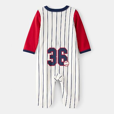 Baby Boy Carter's Baseball Snap-Up Cotton Sleep & Play