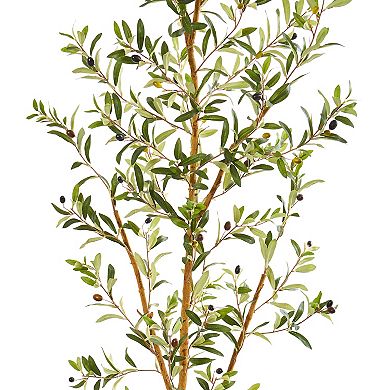nearly natural 7.5-ft. Olive Artificial Tree in Decorative Planter