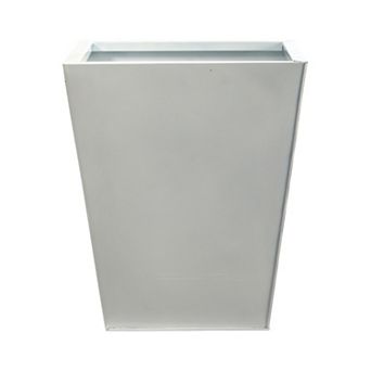 nearly natural 15 in Classic Square Metal Planter