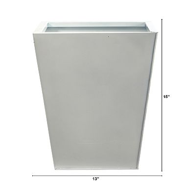 nearly natural 15-in. Classic Square Metal Planter