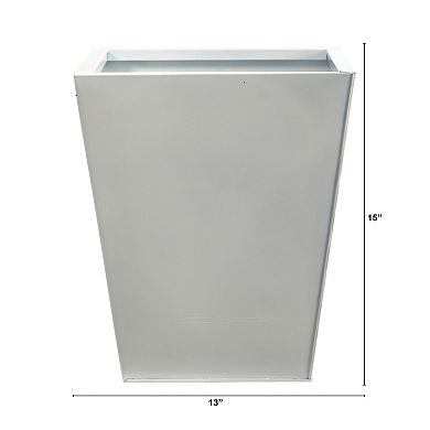 nearly natural 15-in. Classic Square Metal Planter