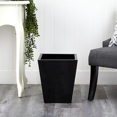 nearly natural 15-in. Classic Square Metal Planter