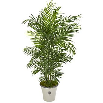 nearly natural 6-ft. UV Resistant Areca Palm Artificial Tree in Planter