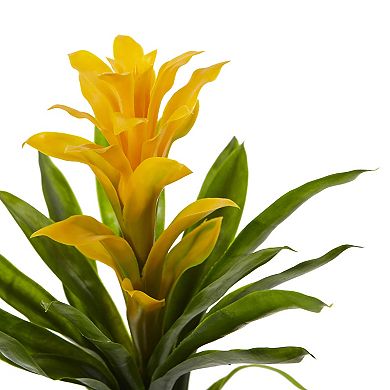 nearly natural 4-pc. 15-in. Yellow Bromeliad Artificial Flower Set