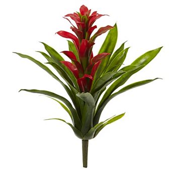 nearly natural 4 pc 15 in Bromeliad Artificial Flower Set
