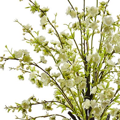 nearly natural Cherry Blossom in Glass Vase