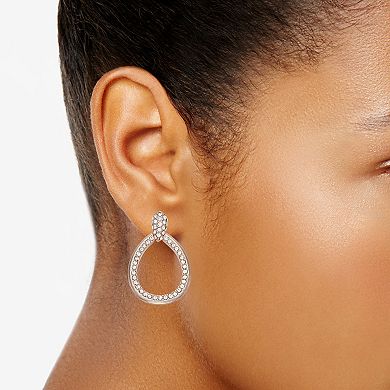 You're Invited Rose Gold Tone Crystal Tear Drop Earrings