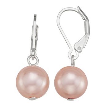 You're Invited Gold Tone Simulated Pearl Drop Earrings