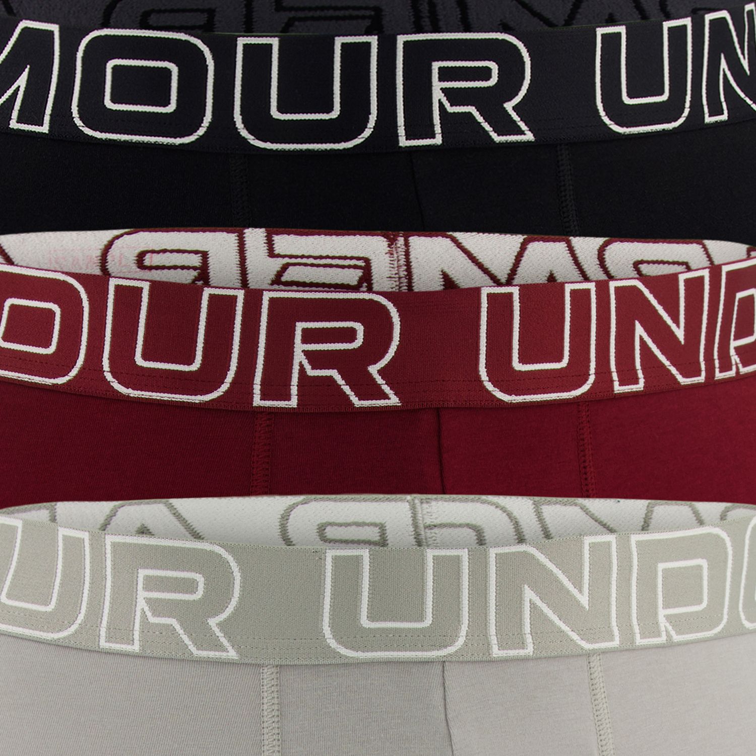 Men's Under Armour 3-pack Performance Cotton Stretch 6-in. Boxer Briefs