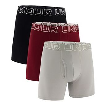 Men's Under Armour 3-pack Performance Cotton Stretch 6 in Boxer Briefs