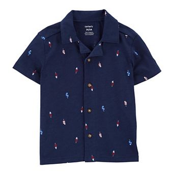 Toddler Boy Carter's Popsicle Short Sleeve Button-Front Shirt
