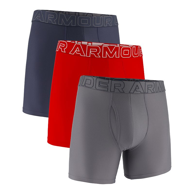 Men's Under Armour 3-pack Performance Tech 6-in. Boxer Briefs, 