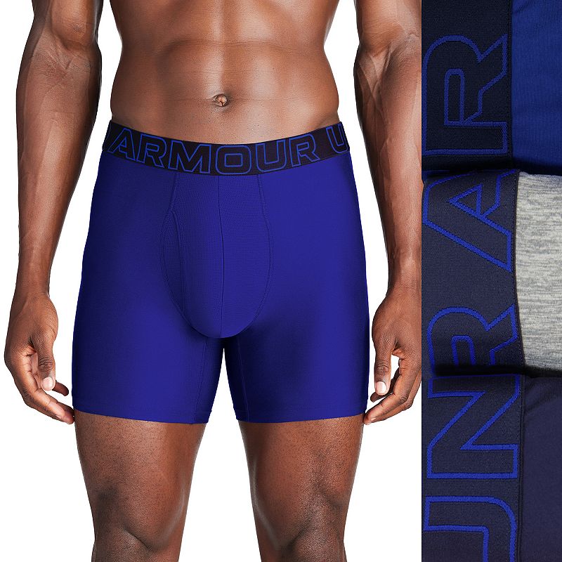 Men's Under Armour 3-pack Performance Tech 6-in. Boxer Briefs, 