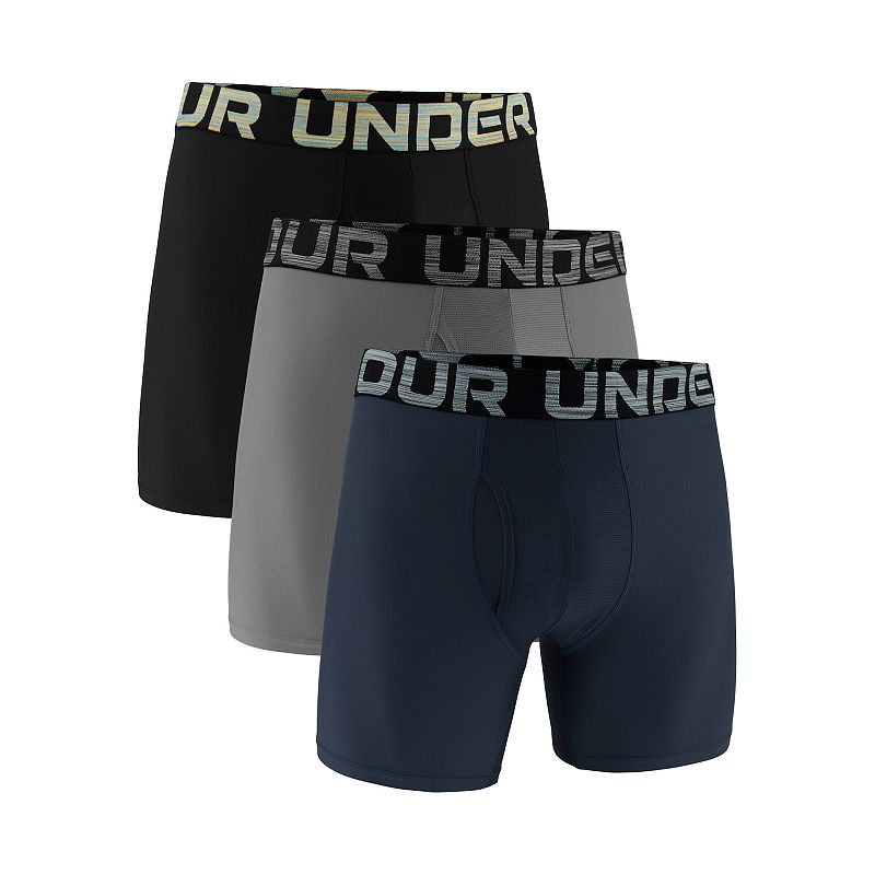 Men's Under Armour 3-pack Performance Tech 6-in. Boxer Briefs, 