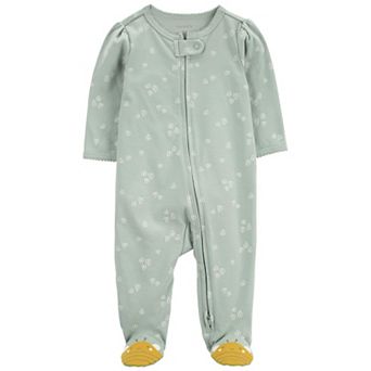 Baby Girl Carter's Bee Zip 2-Way Zip Cotton Sleep & Play