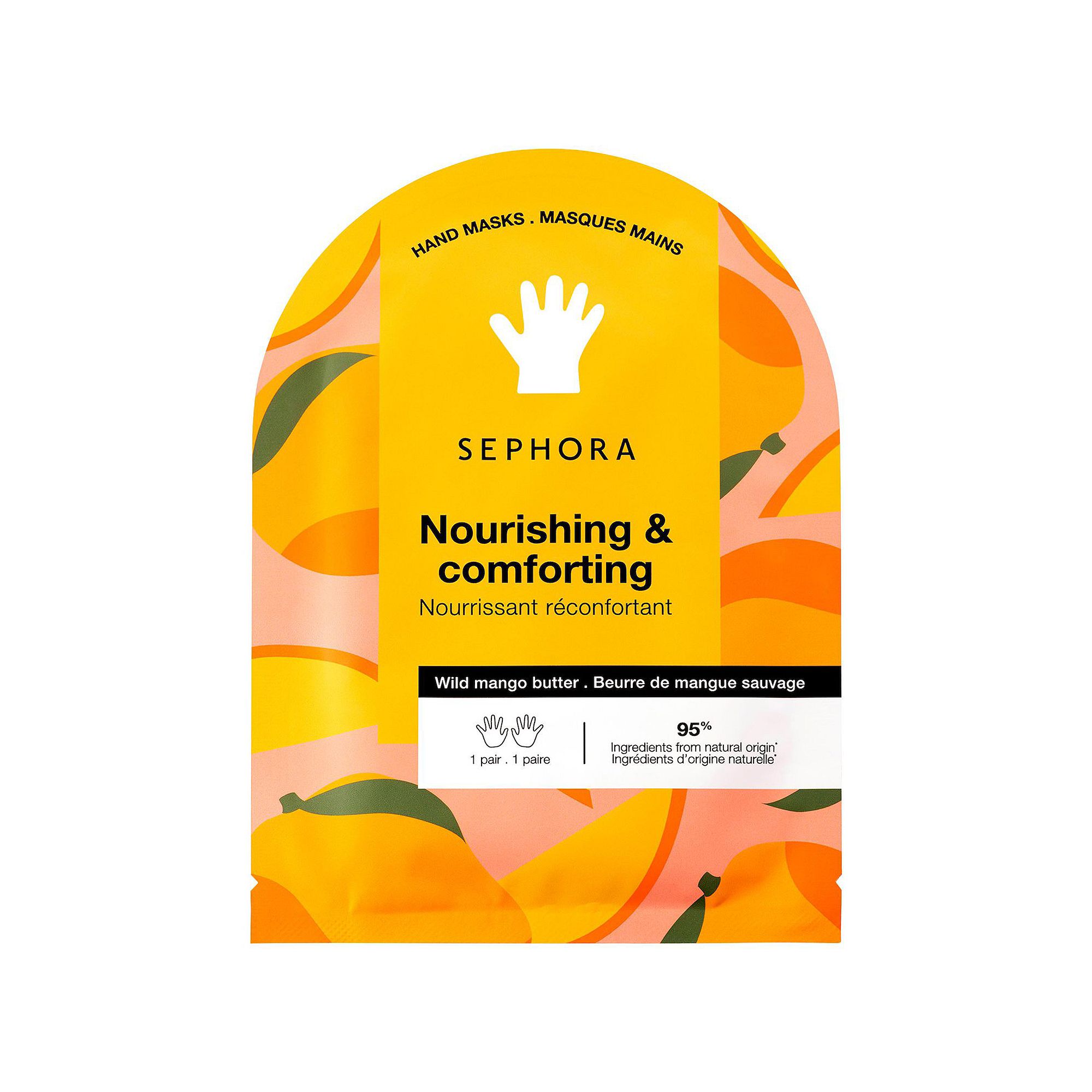 SEPHORA COLLECTION Hydrating Hand Mask in Coconut + Mango, Orange