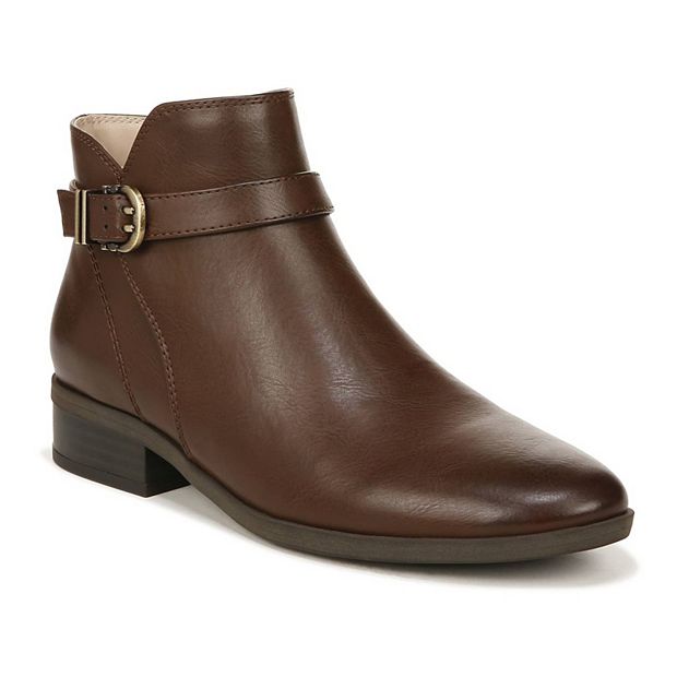 Naturalizer Women's Tatum Leather Ankle Bootie - Almond Toe, Zip, 3.5" Heel