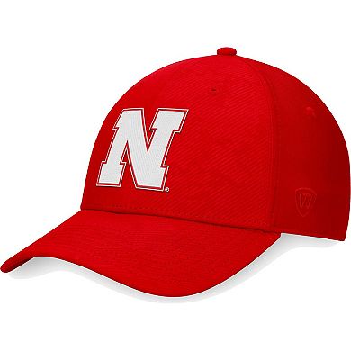 Men's Top of the World Scarlet Nebraska Huskers Deluxe Flex Hat