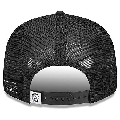 Men's New Era Black Boston Celtics Evergreen 9FIFTY Trucker Snapback Hat